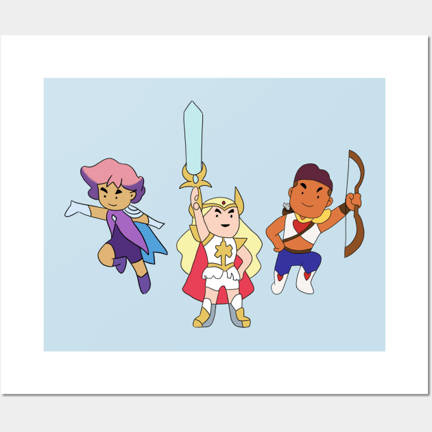 Tiny Best Friends Squad Wall Art by Oz & Bell